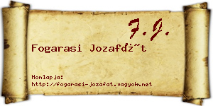 Fogarasi Jozafát névjegykártya